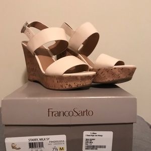 Cream colored wedges